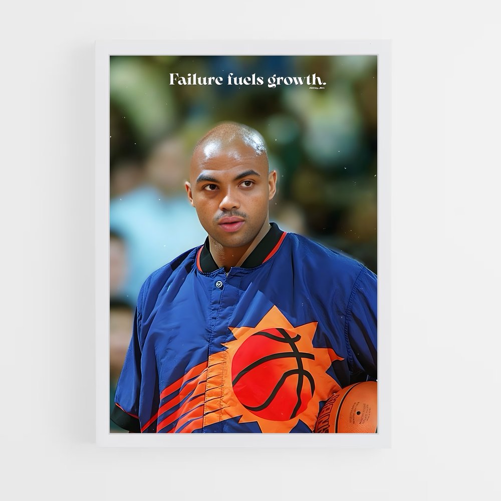 Poster Charles de barkley – affiche Basketball (vue 3)
